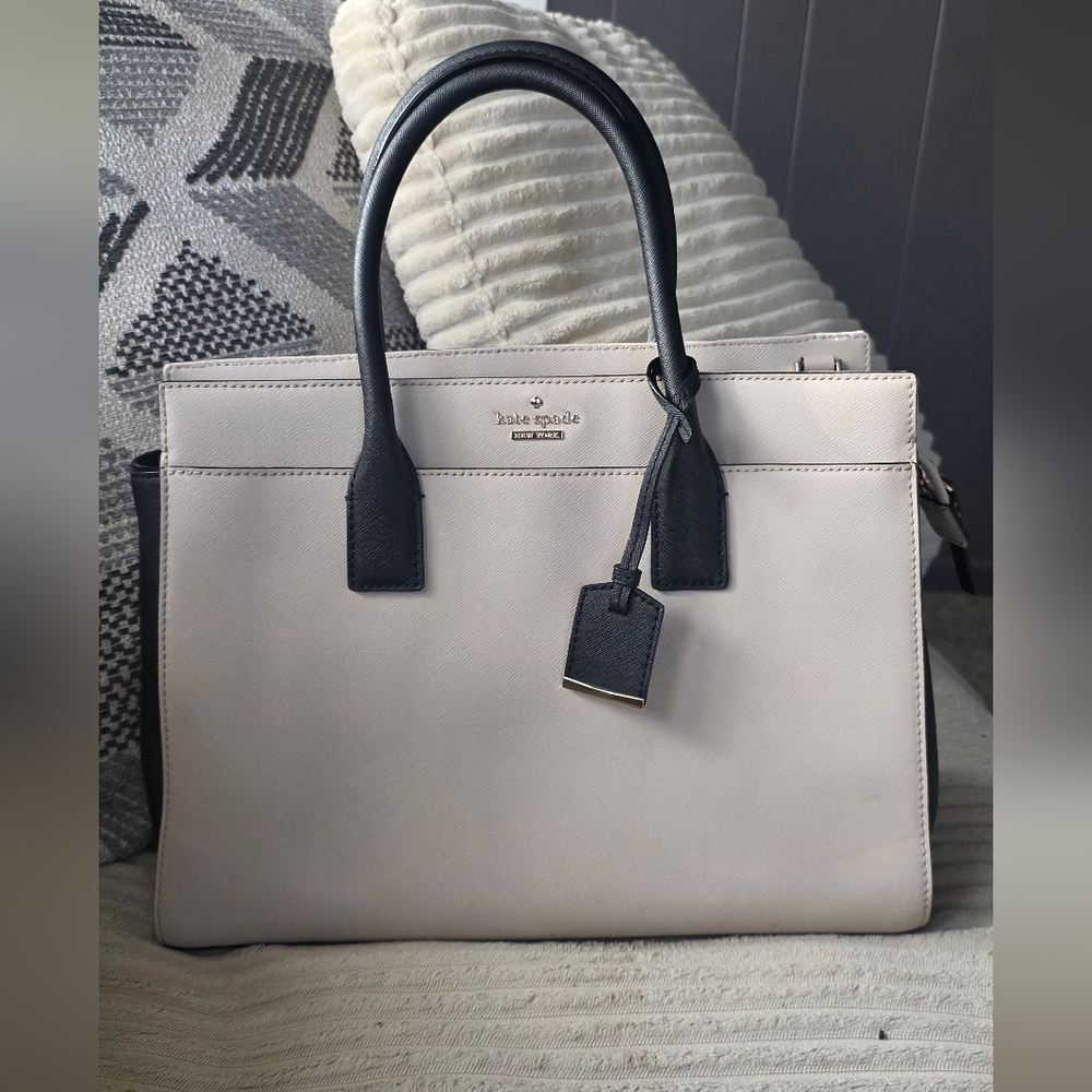 Kate Spade Black and Cream Satchel